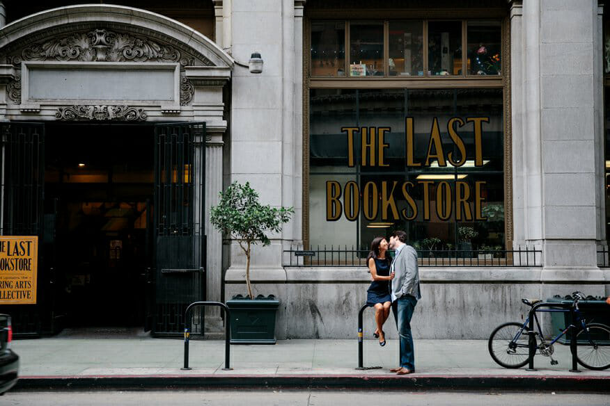 The Last Bookstore Engagement Downtown Los Angeles Kevin Le Vu Photography -2