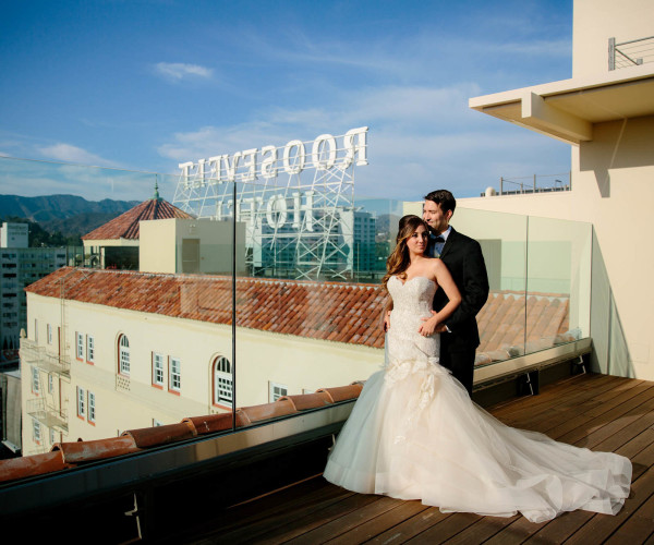Los Angeles Wedding Photography In A Natural Relaxed Style Hollywood Roosevelt Hotel Wedding Natalia And Michael